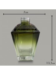 Vidro Piramide Verde Musgo 250ml