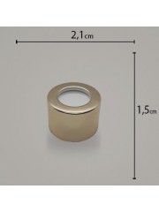 Tampa Metal Luxo 18 C/ Furo Dourada