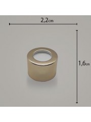 Tampa Metal Luxo 20 C/ Furo Ouro