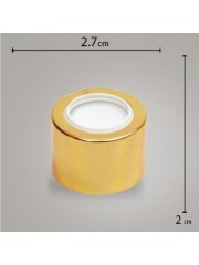 Tampa Metal Luxo 24 C/ Furo Ouro