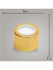 Tampa Metal Luxo 28 C/ Furo Ouro