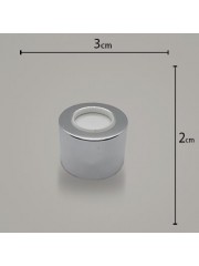 Tampa Metal Luxo 28 C/ Furo Prata