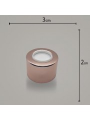 Tampa Metal Luxo 28 C/ Furo Rose