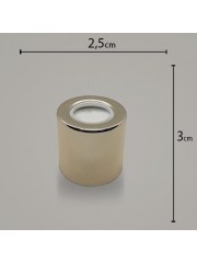 Tampa Metal Luxo 24/415 C/ Furo Ouro