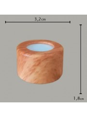 Tampa Metal Luxo C/ Furo Madeira R28