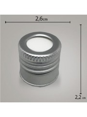 Tampa Metal Prata C/ Furo 24/410