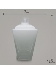 Vidro Piramide Branco Degradê 250ml